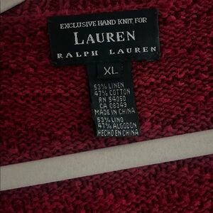 Vintage Ralph Lauren Hand Knit Cardigan
